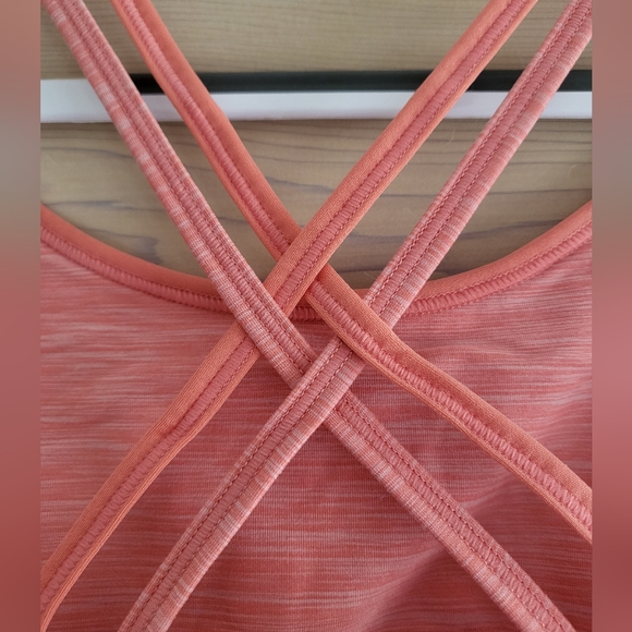 NWT FourLaps Vitality Sports Bra Peach Blush Space Dye size M - Picture 5 of 7